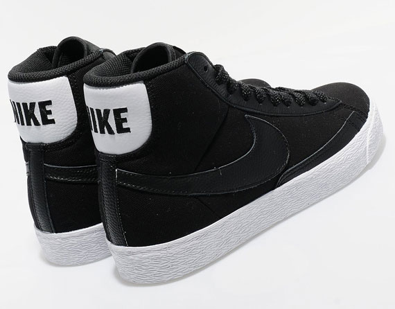 Nike Blazer Mid Premium Tg Black White 02