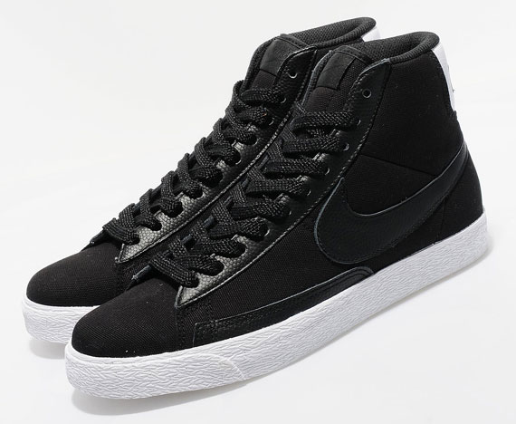 Nike Blazer Mid Premium Tg Black White 04