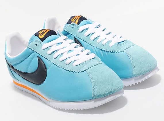 Nike Classic Cortez Nylon Blue Orange 03