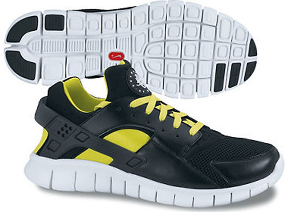 Nike Huarache Free 2012 Black White Black Spring 2012