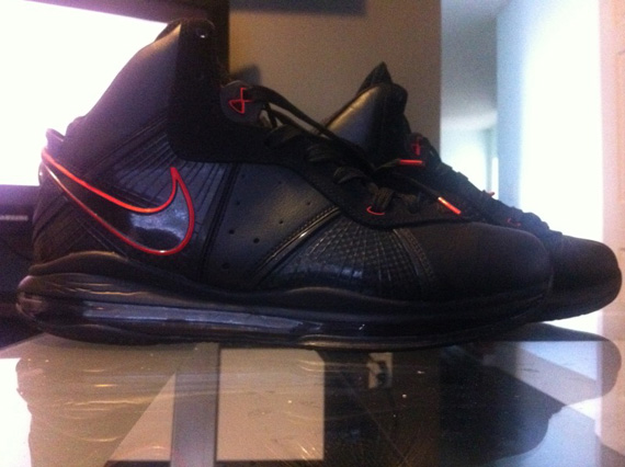 Nike Lebron 8 Blackout Red Custom 03