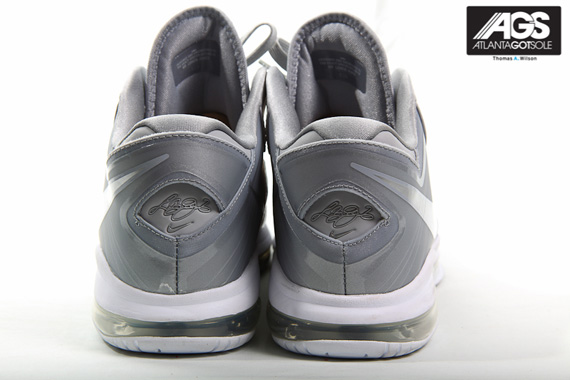 Nike Lebron 8 V2 Low Metallic Silver Wolf Grey Ags 07