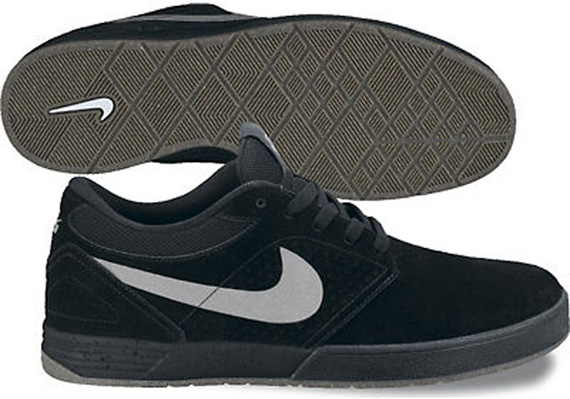 Nike Sb Paul Rodriguez 5 Skateboarding Black White Gum Dark Brown Matte Silver Spring 2012