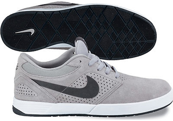 Nike Sb Paul Rodriguez 5 Skateboarding Matte Silver White Black Anthracite Spring 2012