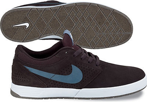 Nike Sb Paul Rodriguez 5 Skateboarding Tar White Gum Dark Brown Night Fall Spring 2012