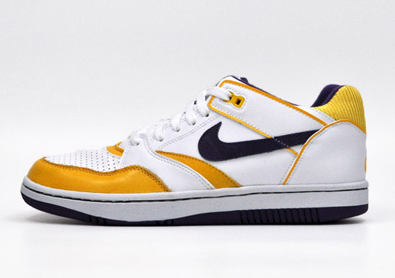 Nike Sky Force 88 Low White Yellow Purple Step 05