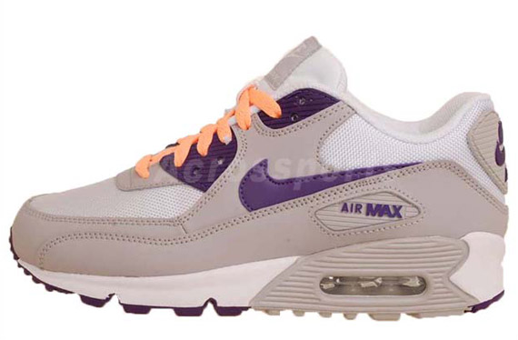 Nike Wmns Air Max 90 Tech Grey Club Purple 2