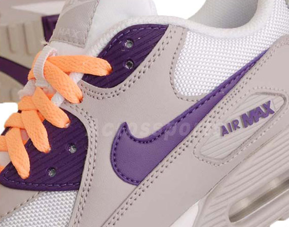 Nike Wmns Air Max 90 Tech Grey Club Purple 5