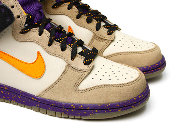 Nike WMNS Dunk High – Beige – Purple – Orange