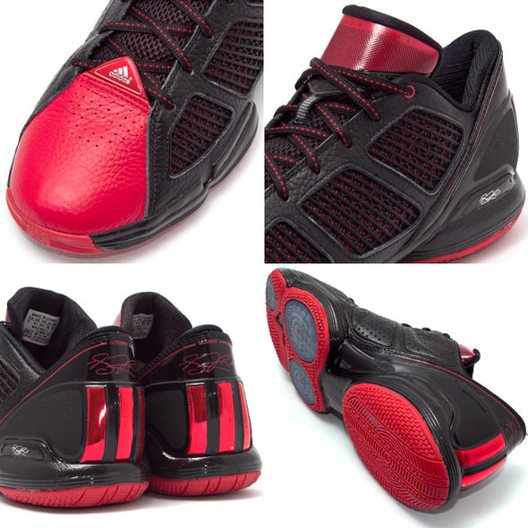 Adidas Adizero Rose 1.5 Low Black Red 3