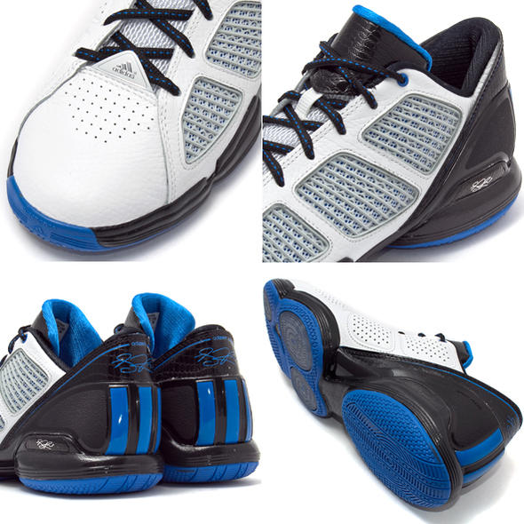Adidas Adizero Rose 1.5 Low White Black Blue 3