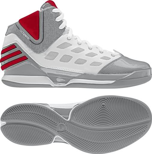 Adidas Adizero Rose Dominate White Grey Red 1