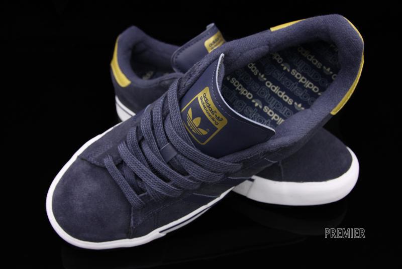 Adidas Skate Campus Vulc Navy Gold White 6