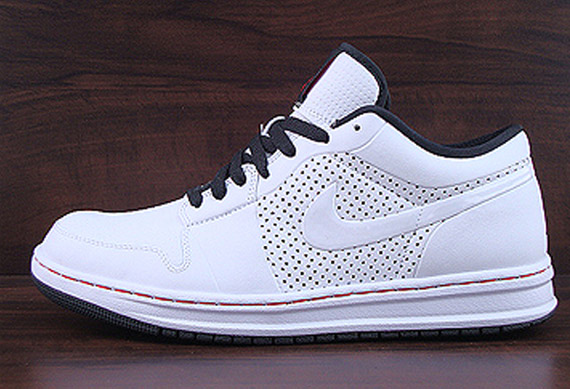 Air Jordan 1 Alpha Low White Black Red 1