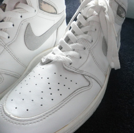 Air Jordan 1 White Grey Og Pair On Ebay 01