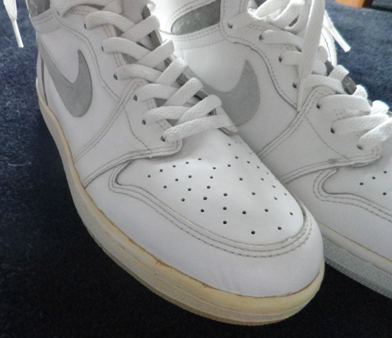 Air Jordan 1 White Grey Og Pair On Ebay 02