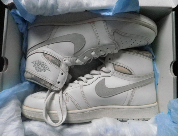 Air Jordan 1 White Grey Og Pair On Ebay 13