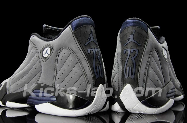 Air Jordan 14 Light Graphite Midnight Navy Black 3