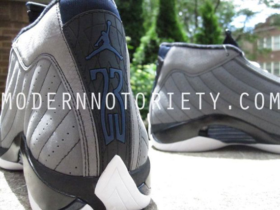 Air Jordan 14 Light Graphite Midnight Navy Black 09