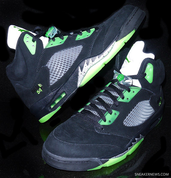 Air Jordan V Quai 54 Black Detailed Images 82