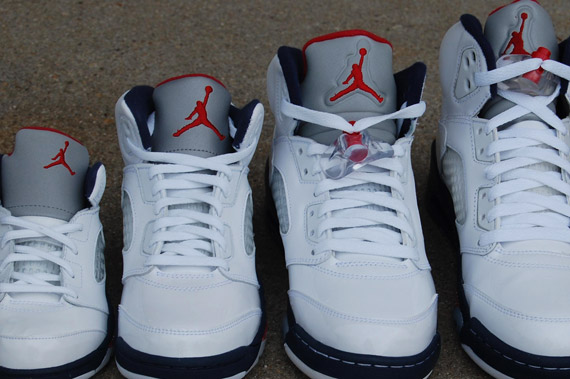 Air Jordan V White Red Navy Hitting Retailers 5