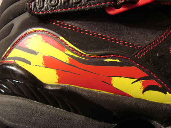 Air Jordan VIII Low - Black - Zest- Varsity Red | Unreleased Sample