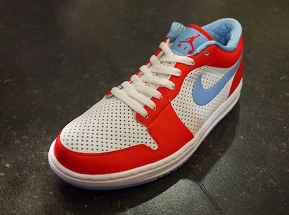 Air Jordn 1 Alpha Low Red White Blue 2