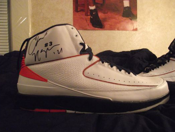 Air Jordan II Retro - Gerald Wallace Game-Worn PE Signed by Eduardo Najera