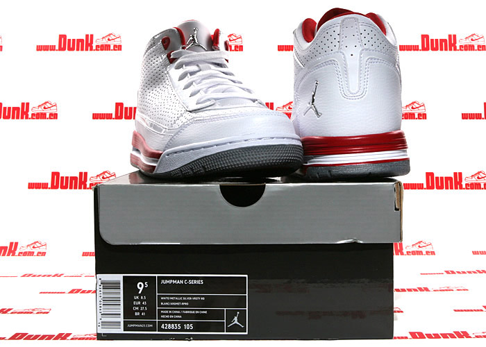 Jordan C Series White Varsity Red Metallic Silver 6