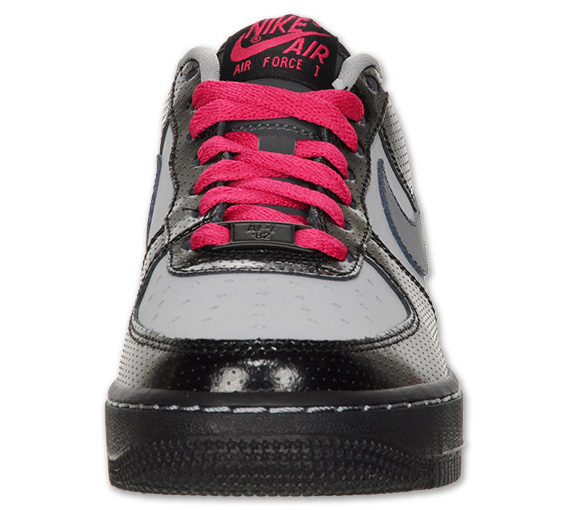 Nike Air Force 1 Low Gs Black Grey Pink 05