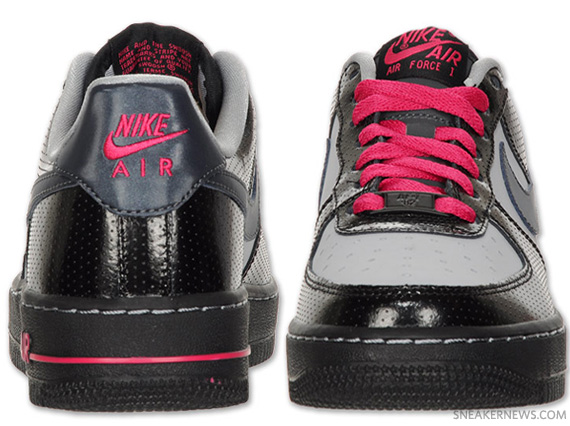 Nike Air Force 1 GS – Black – Hematite – Wolf Grey – Cerise