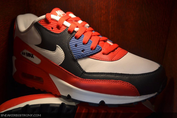 Nike Air Max 90 Sport Red White Navy 2