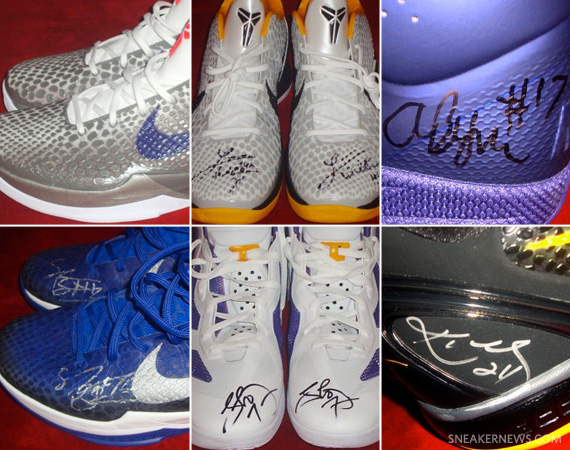 Nike Basketball Los Angeles Lakers Game-Issued Autographed PE's