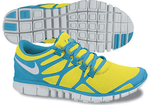 Nike Free 3.0 V3 Electrolime Current Blue Pure Platinum Spring 2012