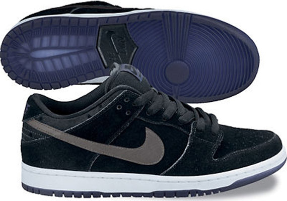 Nike Sb Dunk Low Pro Black Midnight Navy White Midnight Fog Spring 2012