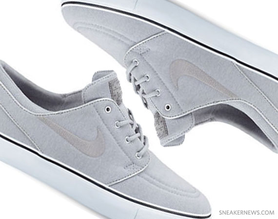 Nike Sb Zoom Stefan Janoski Premium Metallic Silver White Anthracite 01