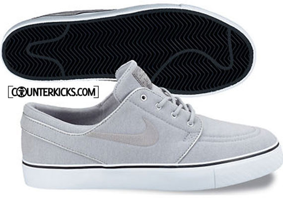 Nike Sb Zoom Stefan Janoski Premium Metallic Silver White Anthracite 02