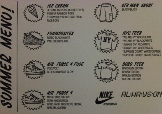 Nike Sportswear Ice Cream Truck – Summer Menu