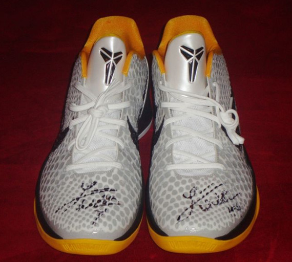 Nike Zoom Kobe Vi White Luke Walton Game Issue 01