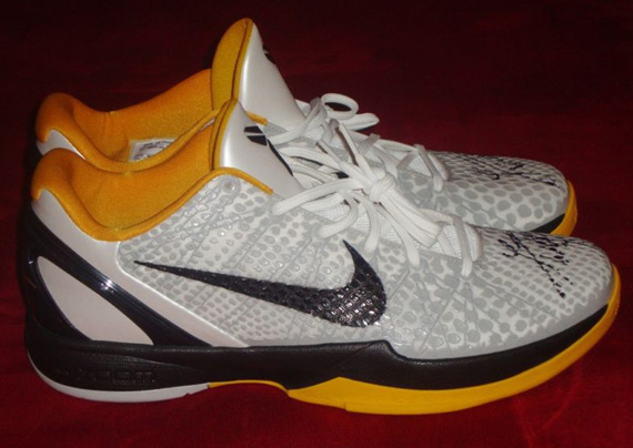 Nike Zoom Kobe Vi White Luke Walton Game Issue 03