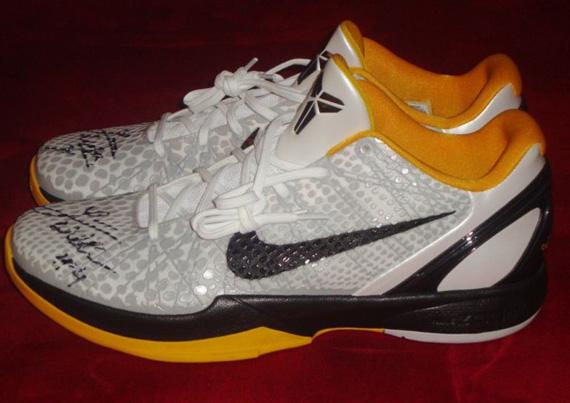 Nike Zoom Kobe Vi White Luke Walton Game Issue 04