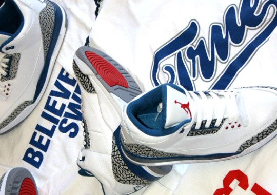 Air Jordan III ‘True Blue’ T-Shirts by The Freshnes