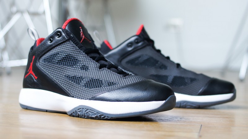 Air Jordan 2011 Q Flight Black Red White Sample 1