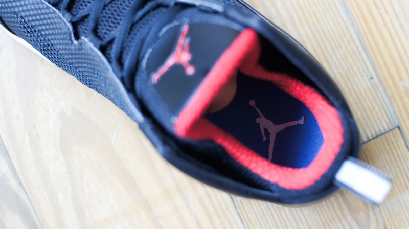 Air Jordan 2011 Q Flight Black Red White Sample 5