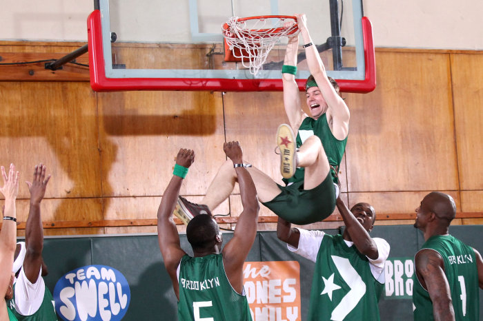 Matt Dunking With The Brooklyn Team