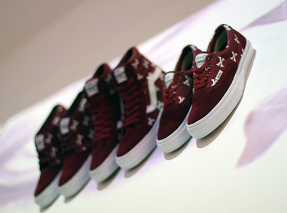 Vans Syndicate X Wtaps Burgundy Bones Pack Sneakers 01