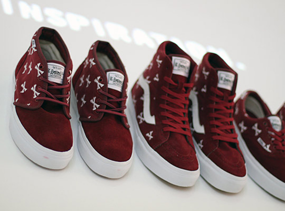 WTAPS x Vans Burgundy Bones Pack