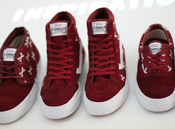 Vans Syndicate X Wtaps Burgundy Bones Pack Sneakers 04