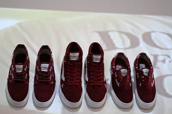 Vans Syndicate X Wtaps Burgundy Bones Pack Sneakers 05