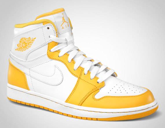 Air Jordan 1 Retro High White Varsity Maize 2